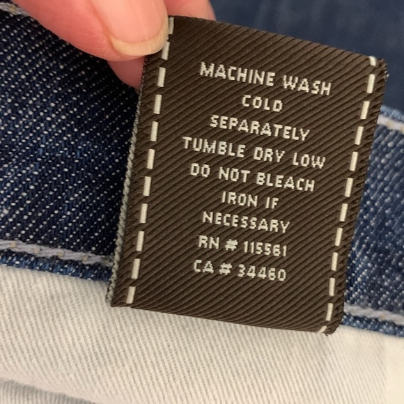 7 for all Mankind Mens Relaxed Front Button Wide Leg, Mid weight, Mid Wash Jeans - Picture 4 of 15